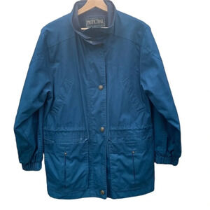 Pacific Trail Teal Vintage Parka men's size small, 29 1/2" length
